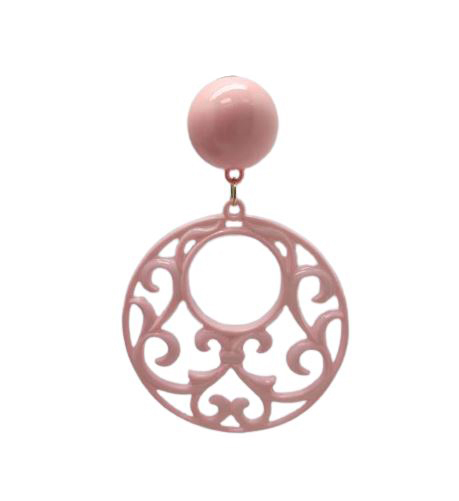 Flamenco Earrings in Openwork Plastic. Pink 2.479€ #502823472RS
